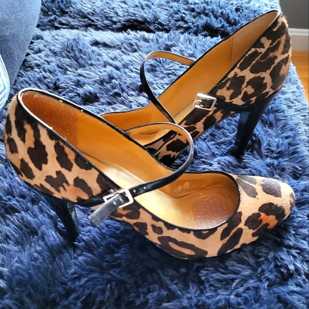 Nine West animal print Mary Jane stiletto